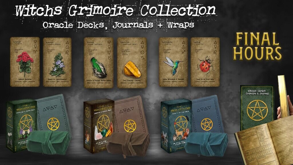 Witch's Grimoire Collection ; Oracle Decks, Wraps & Journals