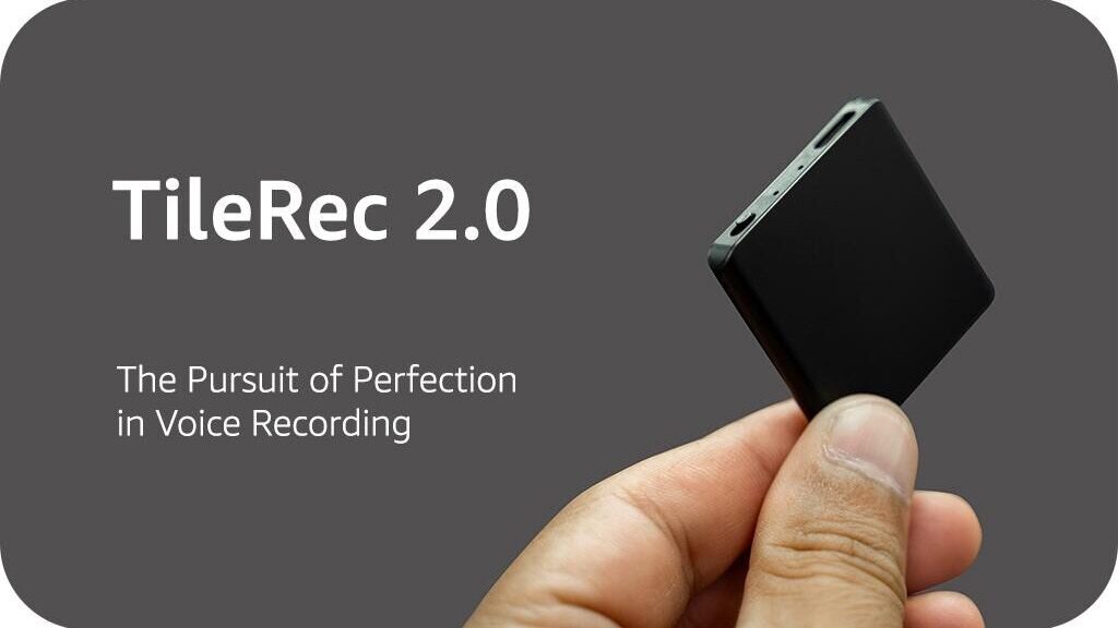 TileRec 2.0 World's Slimmest Voice Recorder, Now Even Better