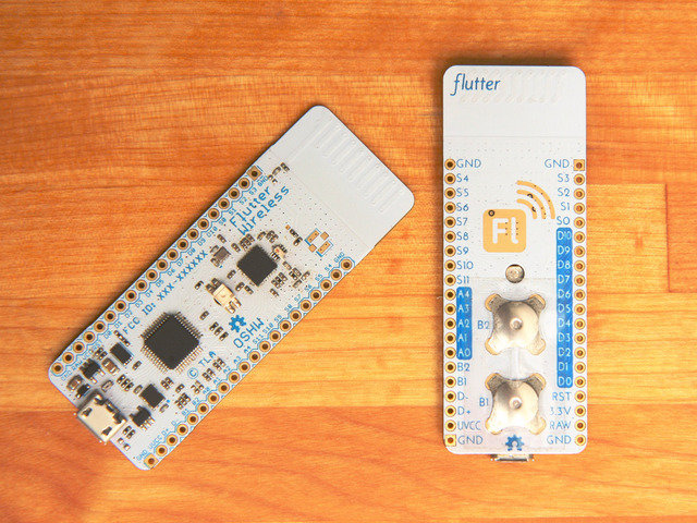 Flutter: Low cost wireless project board with half mile (1km) range.